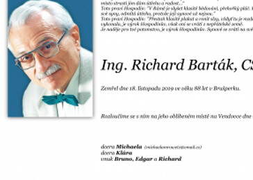 Vzpomínka na Richarda Bartáka