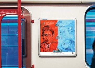 Kafka jezdí v pražském metru! Už jste ho potkali? 