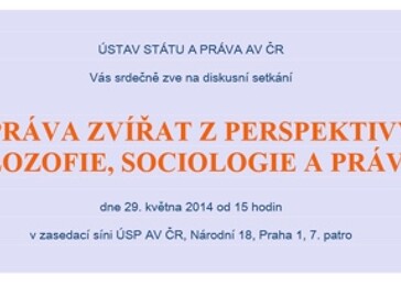 Práva zvířat z perspektivy filozofie, sociologie a práva (Praha)